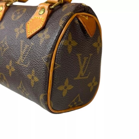 LOUIS VUITTON Shoulder Bag M4154 Monogram canvas 2way Monogram Mini Speedy used - Picture 8 of 11